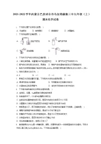 2021-2022学年内蒙古巴彦淖尔市乌拉特前旗三中九年级（上）期末化学试卷（含答案解析）