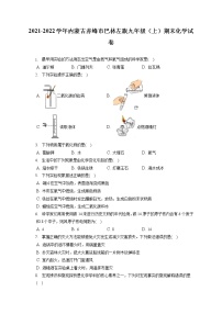 2021-2022学年内蒙古赤峰市巴林左旗九年级（上）期末化学试卷（含答案解析）