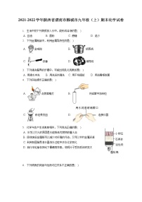 2021-2022学年陕西省渭南市韩城市九年级（上）期末化学试卷（含答案解析）