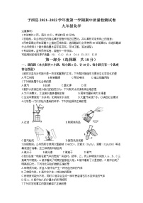 陕西省榆林市子洲县2021-2022学年九年级上学期期中化学试题（含答案）