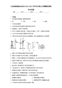 江苏省南通市启东市2022-2023学年九年级上学期期末模拟化学试题(含答案)