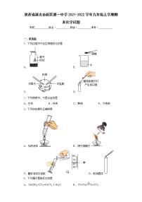 陕西省延安市新区第一中学2021-2022学年九年级上学期期末化学试题(含答案)