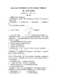 福建省莆田市中山中学2022-2023学年九年级上学期化学第二次月考试卷(含答案)