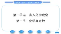 初中化学鲁教版九年级上册第一节 化学真奇妙习题ppt课件
