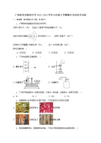 广西钦州市第四中学2022-2023学年九年级上学期期中考试化学试卷(含答案)