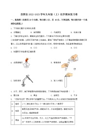 河北省昌黎县2022-2023学年九年级（上）化学期末复习卷【含答案及详细解析】