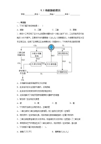 初中化学科粤版九年级下册9.1 有机物的常识同步达标检测题