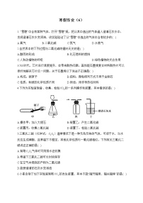 九年级化学人教版 寒假作业（6）