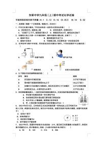 山东省滕州市东郭中学2022-2023学年九年级上学期期中化学试题