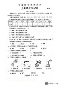 山东省枣庄市薛城区2022-2023学年九年级上学期期中考试化学试题