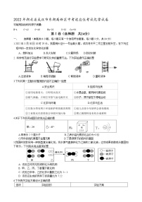 2022年湖北省武汉市东湖高新区中考适应性考试化学试卷