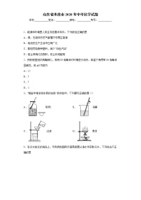 山东省枣庄市2020年中考化学试题