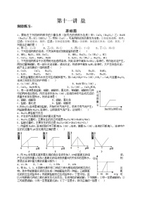 第十一讲 盐——浙江省中考化学