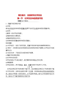 初中化学鲁教版九年级上册第一节 化学反应中的质量守恒同步测试题