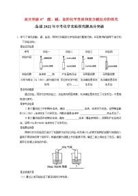 高分突破07  酸、碱、盐的化学性质和复分解反应的探究-备战中考化学实验探究题高分突破【解析版+原卷版】