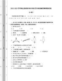 2022-2023学年浙江省杭州市中考化学专项突破仿真模拟试卷（AB卷）含解析