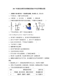 初中化学中考复习 2017年湖北省黄冈市黄梅县校级中考化学模拟试卷（解析版）