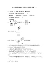 初中化学中考复习 2017年湖北省武汉市中考化学模拟试卷（解析版）