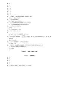 初中化学中考复习 2023化学中考集训：专题四 金属与金属矿物（PDF答案版）