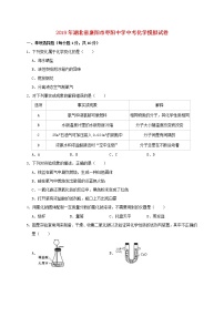 初中化学中考复习 湖北省襄阳市枣阳中学2019年中考化学模拟试卷（含解析）