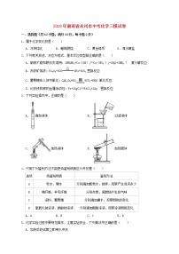 初中化学中考复习 湖南省永州市2019年中考化学三模试卷（含解析）