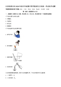 初中化学中考复习 精品解析：江苏省淮安市2020年中考化学试题（原卷版）