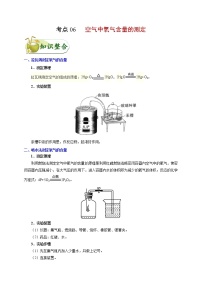 初中化学中考复习 考点06 空气中氧气含量的测定-备战2020年中考化学考点一遍过