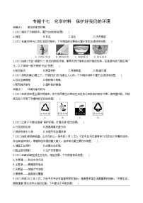 2023年中考化学一轮基础知识专题练习 专题十七  化学材料  保护好我们的环境（无答案）