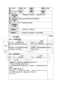 初中化学中考复习 人教版化学九年级一轮复习物质的组成与分类复习