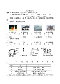 人教版化学九年级下 中考化学模拟试卷11