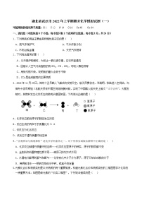 湖北省武汉市2022年上学期期末化学模拟试题（一）（学生卷）