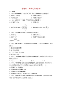 专题03 化学式与化合价【考点巩固】—【中考高分导航】备战2023年中考化学考点总复习（全国通用）