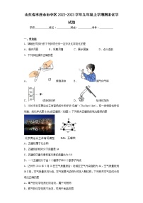 山东省枣庄市市中区2022-2023学年九年级上学期期末化学试题（含答案）