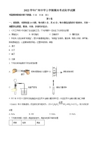 广东省广州市广州中学2022-2023学年九年级上学期期末化学试题