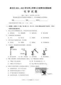 福建省泉州市惠安县2022-2023学年度上学期九年级期末质量抽测化学试题