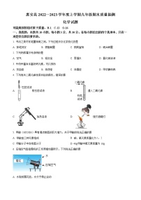 福建省泉州市惠安县2022-2023学年九年级上学期期末（一检）化学试题（含答案）