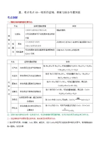 中考化学二轮复习重难点考点03—物质的鉴别、推断与除杂专题突破（2份打包，解析版+原卷版）
