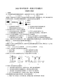 2023年中考人教版化学一轮复习专项练习--一氧化碳和二氧化碳