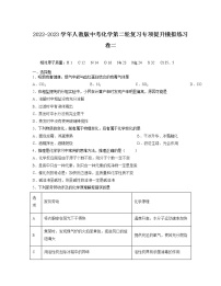 2022-2023学年人教版中考化学第二轮复习专项提升模拟练习卷二