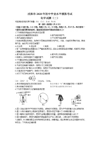 2020年辽宁省沈阳市中考二模化学试题