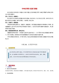 中考化学三轮冲刺过关  专题08 自然界中的水