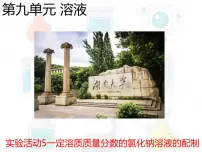 初中化学人教版九年级下册实验活动5 一定溶质质量分数的氯化钠溶液的配制完美版课件ppt