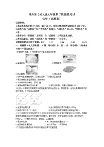 2023年安徽省亳州市谯城区中考二模化学试题