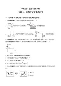 专题10质量守恒定律及应用-中考化学一轮复习必练真题（全国通用）