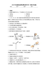2023年安徽省合肥市蜀山区中考一模化学试题(含答案)