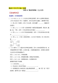 专题10 物质的推断（五大类）（原卷版+解析版）-挑战2023年中考化学压轴题之秘籍