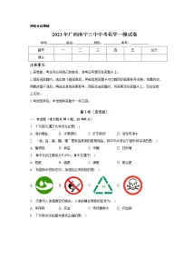 2023年广西南宁市第三中学中考一模化学试卷(含答案)