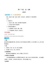 第十二单元 与生活【知识梳理】 ——2022-2023学年人教版化学九年级下册单元综合复习