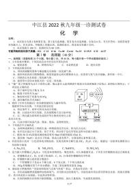 2023年四川省德阳市中江县中考化学一诊测试卷