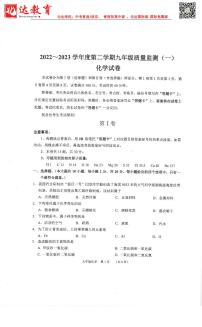 天津市南开区2022-2023学年第二学期九年级化学一模试卷试题